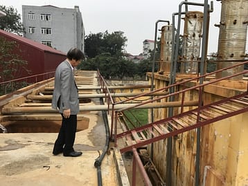 ベトナムに排水処理設備の視察に行ってきました。