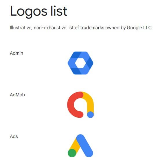 Google Logolist
