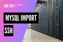 SSH接続で容量の大きいMySQLデータをインポートする方法